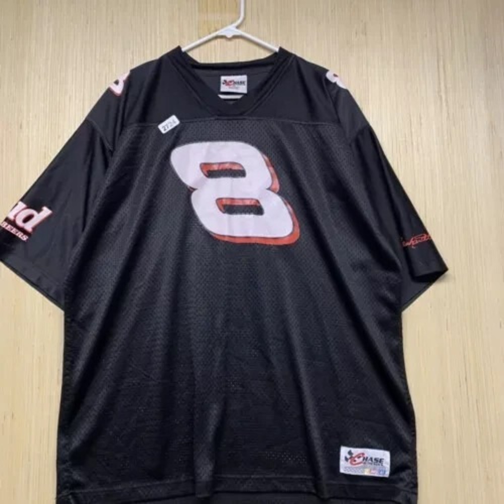 Vintage Dale Earnhardt Jr Jersey Adult Extra Large Black Shirt Sleeve Men's 90s